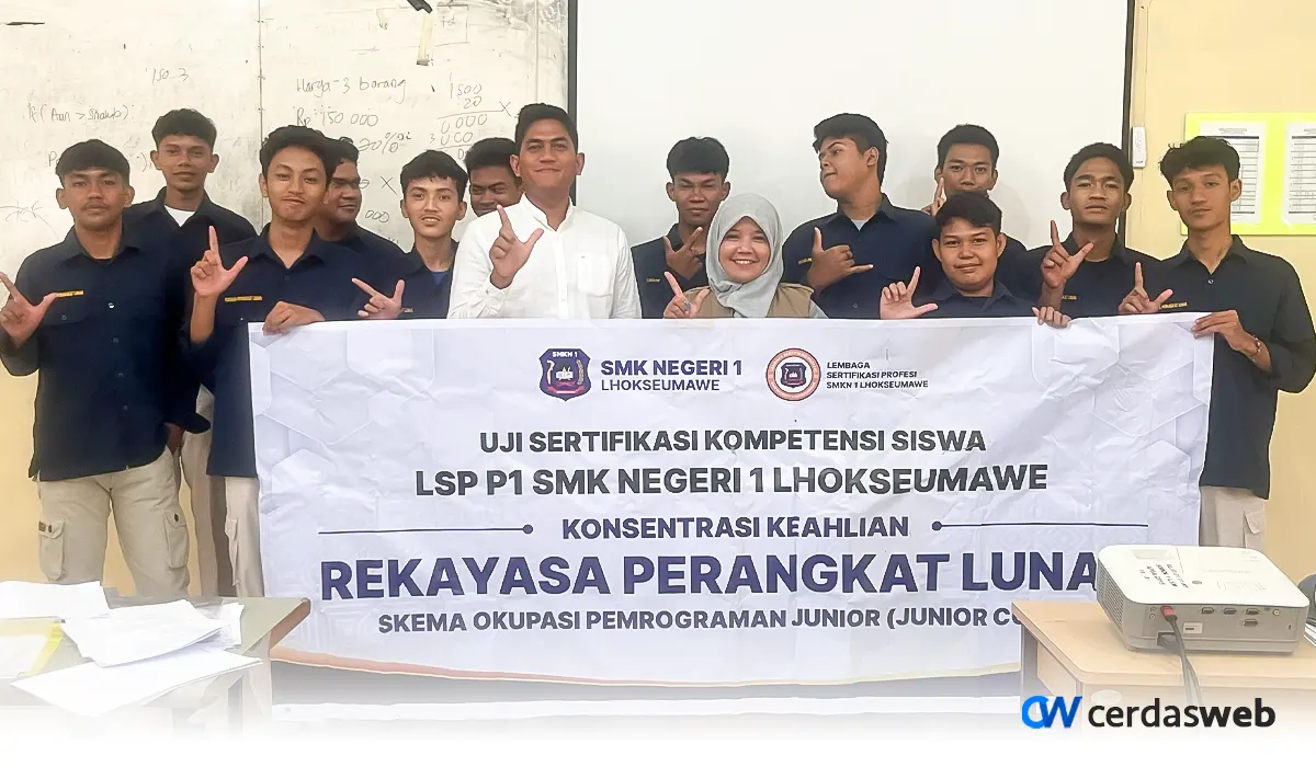 Juri Uji Sertifikasi Kompetensi SMK Negeri 1 Lhokseumawe