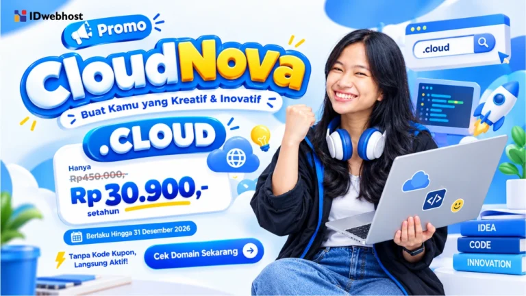 Website Kreatif dan Inovatif Pakai Domain .CLOUD Hanya Rp30.900,-